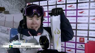 Top night for Walter WALLBERG who gets his 1st WC victory ever  Val St Come  FIS Freestyle Skiing [upl. by Lyndsey]