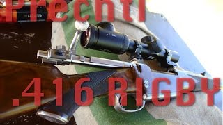 Prechtl Mod Big Game 416 Rigby  Zeroing  Przystrzelanie [upl. by Amarillas]