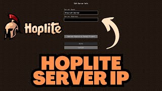 Minecraft Hoplite Server IP Address [upl. by Drummond507]