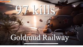 BF4 97 SCOUT HELI KILLS IN 19 MINUTES  GOLMUD RAILWAY [upl. by Aiciled]