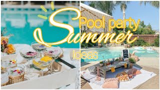 Pool Party Ideas at Home  Summer Pool Party Ideas Inspiration  DIY Pool Party pool summerparty [upl. by Woodsum977]