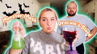 Making Spooky Halloween Cocktails [upl. by Kensell]