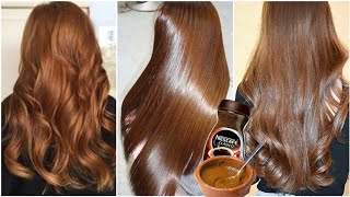 100�fective coffee hair maskDye hair naturally in a shiny brown color from the first use [upl. by Fasto]