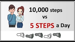 10000 versus 5 STEPS a Day [upl. by Notliw]