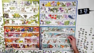 59 Woodland Seasons Puzzle Time Lapse Gibsons 2000 piece [upl. by Fronia303]