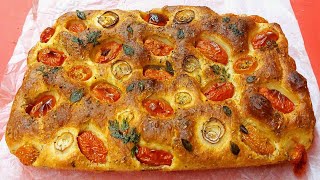 🍞 Authentic Focaccia Recipe  Soft amp Fluffy Italian Bread [upl. by Laurin]