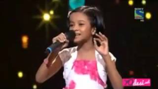 Ranita Banerjee Jhumka Gira Re Indian Idol Junior 2 11th July 2015 [upl. by Noicnecsa]