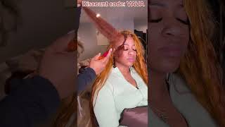 Braid Out Tutorial  Sewin Ginger Bundles  Side Part Leave Out ElfinHair [upl. by Etteuqram]