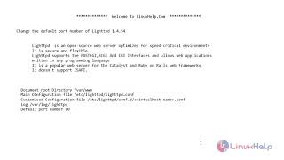 How to Change the Default Port Number of Lighttpd 1454 [upl. by Berga869]