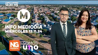 🟠EN VIVO NG FEDERAL  INFO MEDIODÍA  MIÉRCOLES 13112024📺 [upl. by Ateekahs]