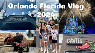 Orlando Florida Vlog  Magic Kingdom Mickeys Not So Scary Halloween Party IOA Chilis amp MORE [upl. by Anahpets716]