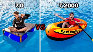 0 Vs 2000 Rupees Boat Challenge 🚣‍♂️ Who Will Win [upl. by Nirret]