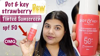 Dot and key tinted sunscreen  Dot amp Key Strawberry Dew Tinted Sunscreen spf 50 [upl. by Morly92]