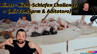 Rinos  Nicht Schlafen Challenge mit TomSprm amp Aditotoro  Reaction reaction rinos inz1g fyp fy [upl. by Durand]