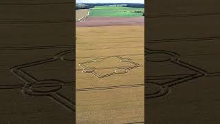 Crop Circle or Crop Square Stonehenge Normanton Barrows  14 July 2024  Crop Circles From The Air [upl. by Wilbert]