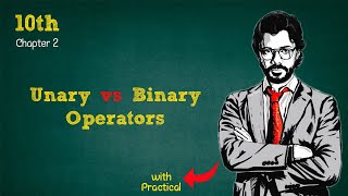 Understanding the Difference between Unary and Binary Operators in C  10th Computer new Book [upl. by Rew720]