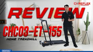 REVIEW TREADMILL SIMPLE amp ELEGANT DARI COREFLEX HOME TREADMILL CHC03ET155 [upl. by Tobye]