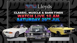 Lloyds Classic Car Auction  Classic Muscle and Barn Finds July 2023 [upl. by Enaj817]