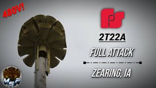 Federal Signal 2T22A Tornado Siren Test  Full Attack  Zearing IA [upl. by Neeliak]