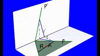 Abatimiento de un pto una recta y un plano que los contiene [upl. by Milford103]