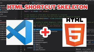 How to have a basic html structure in VSCode VSCode Shortcut HTML skeleton [upl. by Mendes]