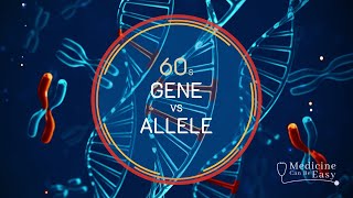 Genetics in 60 seconds Gene vs Allele [upl. by Lavona362]