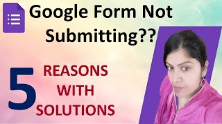 Google Form Not Submitting googleforms googleformstutorial [upl. by Nilesoy]