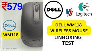 Dell WM118 Wireless Mouse Unboxing Review [upl. by Akeihsal]