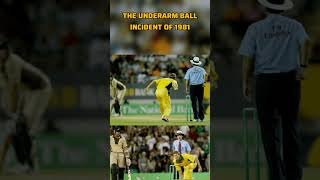 Worst incident in cricket  underarm bowling incident underarm ausvsnz cricket cricketfacts [upl. by Valenka]