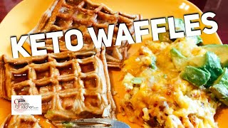 Keto Waffles  Simple  Flourless  Gluten Free [upl. by Evalyn]