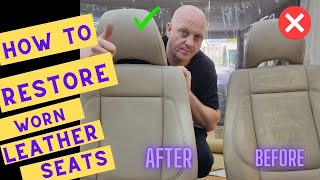 Leather Seat Restoration Tutorial  Volvo C70  Pro Tips [upl. by Clint]