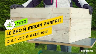 TUTO Fabriquer un bac à jardin en palettes  BRICORAMA [upl. by Joel61]