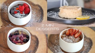 2 MINUTE DESSERT RECIPES  MY NEW OBSESSION [upl. by Bosson]