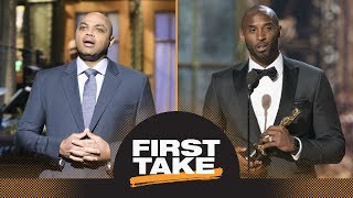 First Take reacts to Charles Barkleys and Kobe Bryants SNL and Oscars comments  First Take  ESPN [upl. by Ahsin]