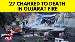 Rajkot Fire Updates  Tragic Fire In Rajkot Gaming Zone Kills 27 Including Children  N18V [upl. by Ayanet]