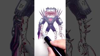 Zombie Titan TVman transforms stopmotion drawing skibiditoilet titantv zombiesurvival [upl. by Ulita266]