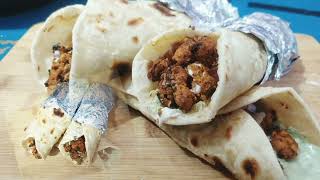 Chicken tikka roll  Chicken 🐔 Paratha rolls [upl. by Layor]