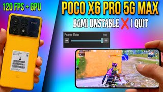 POCO X6 PRO 5G 🔥120FPS SUPPORT PUBG  EXTREMELY SMOOTH GAMING EXPERIENCE 120 FPS POCO X6 PRO 5G [upl. by Windzer905]