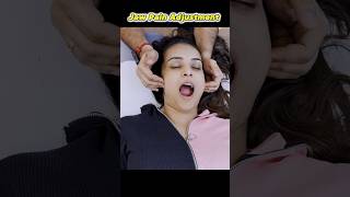 Jaw pain chiropractic alignment by Dr Harish Grover trend feed feedshort [upl. by Anela]