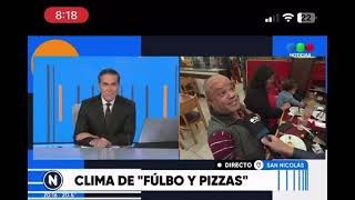 Segunda salida TELEFE desde Pizzería La Americana  La Noche de la Pizza y la Empanada n2024 [upl. by Trebor748]