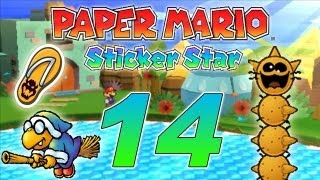 PAPER MARIO STICKER STAR 📄 14 World 24 UrlaubsparadiesOase amp Die 3 Tafelstücke [upl. by Loftis]