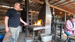 Friends of Koreshan State Park Blacksmith Shop Demonstration [upl. by Naicul]