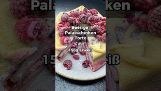 Beerige Palatschinken Torte mit 156g Eiweiß 🫐💪🏼🍓 [upl. by Marga]