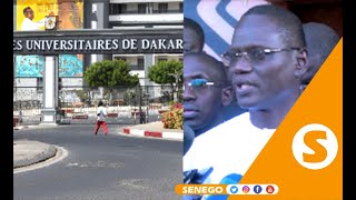 Abdou Rahmane Diouf à lUCAD quotMa priorité est de faire respecter le calendrier universitairequot [upl. by Akehsyt789]