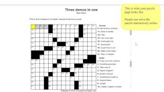 Making an interactive web crossword puzzle [upl. by Abbott]