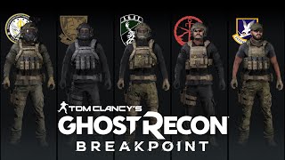 Ghost Recon Breakpoint  Realistic Uniforms  MRST Com Marine JW AGAT San Marco Sec Forces [upl. by Roydd764]