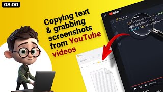 Browser Extensions Copying text and grabbing screenshots from YouTube videos [upl. by Ahsilak]