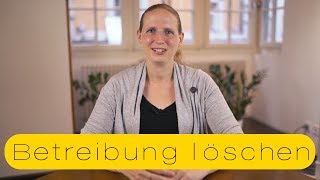 Wie lösche ich ein Betreibungsregistereintrag [upl. by Mandell]