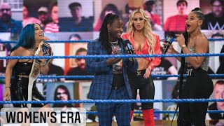 Bianca Belair Segment With Carmella Reginald amp Sasha Banks [upl. by Naitsirk]