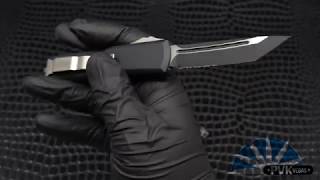 Microtech UTX85 Tanto Overview Plain and Serrated Blade [upl. by Alleoj900]